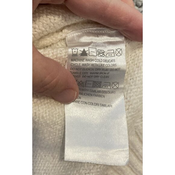 Denim & Co 3X Petite Jacquard Long Sleeve Open Front Cardigan Natural Aztec NEW - Picture 7 of 9